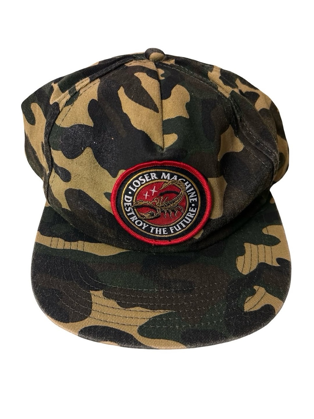 loser machine camo waxed snapback